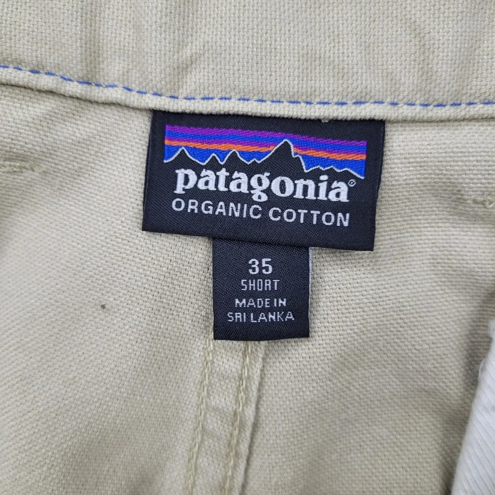 Patagonia Chino Pants Mens 35x29 Tan Organic Cotton Straight Leg 55835
